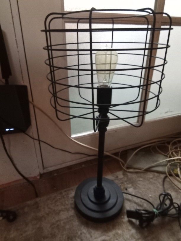 Industrial Steam Punk Pipe Lamps Wire Cage Shade