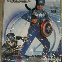 Captain America costume, sz 4-6