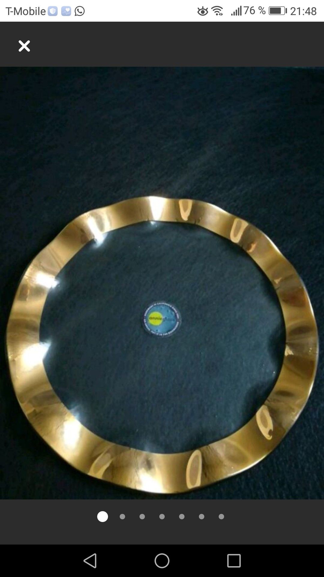 NEW Annieglass Plate