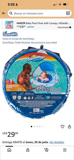 tienda de SwimWays 4.5 4.5 de 5 estrellas (13,420) SwimWays Silla Flotante Reclinable Spring Float para Piscina, Flotadores Inflables de Piscina para 