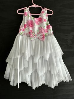 Girls Flower Easter Summer Dress Size 5