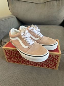NEW! Unisex Vans Old Skool khaki  Sneakers size 7 in women (5 in men)
