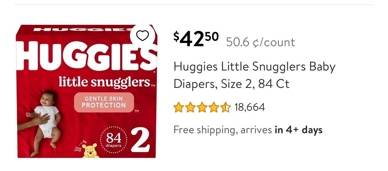 Huggies Diapers Size 2