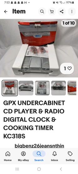 GPX Under The Cabinet Radio And CD Player