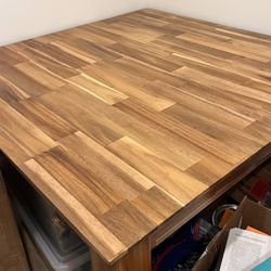Wood Square Dining Table 