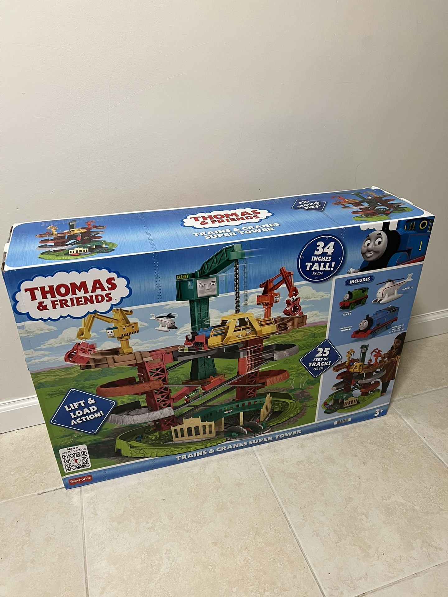 Fisher Price Thomas Friends Trains Cranes Super Tower