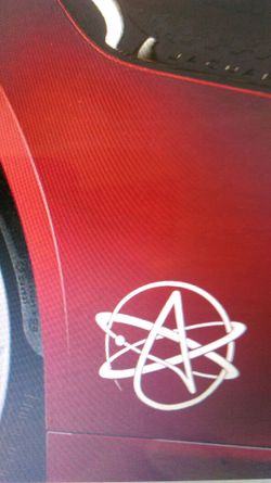 ATHEIST ATOM SYMBOL car sticker