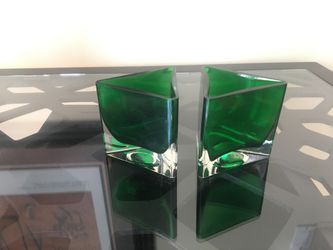 Two small flower vases