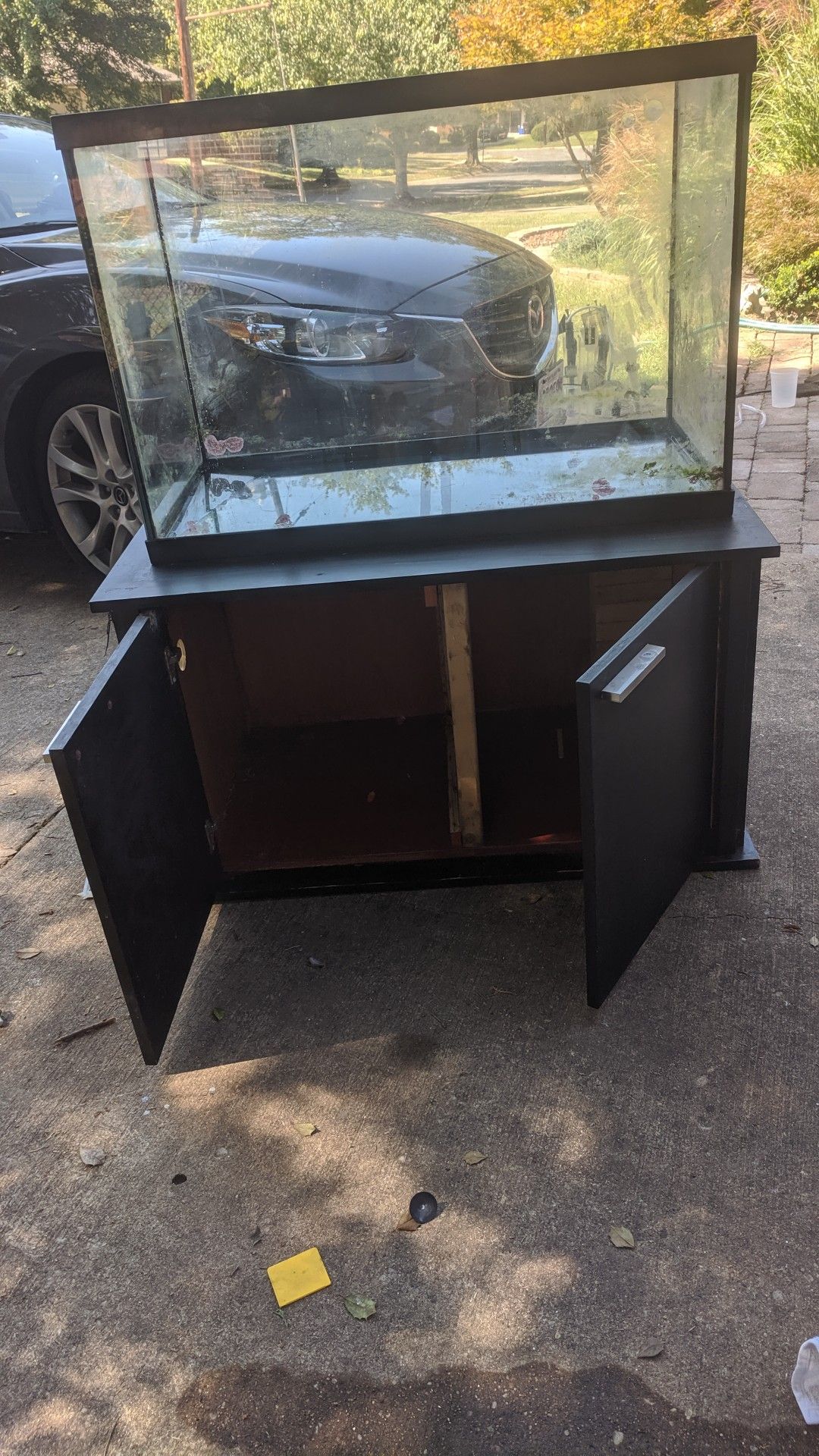 75 gallon fish tank and stand.