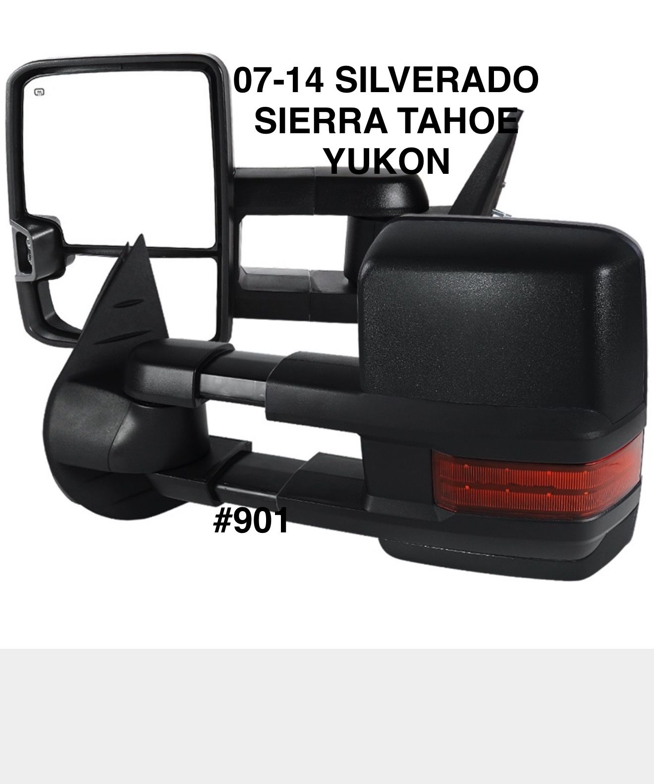 2007 To 2014 Chevy Silverado / GMC Sierra / Tahoe/ Suburban / Yukon / Avalanche Towing Mirrors