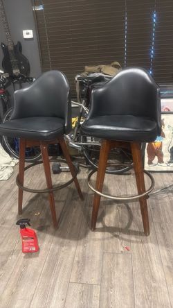 Authentic Mid Century Modern Chet Beardsley Bar Stools - Pair