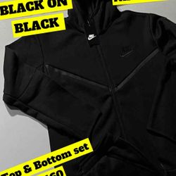Black Nike Tech Fleece Set 