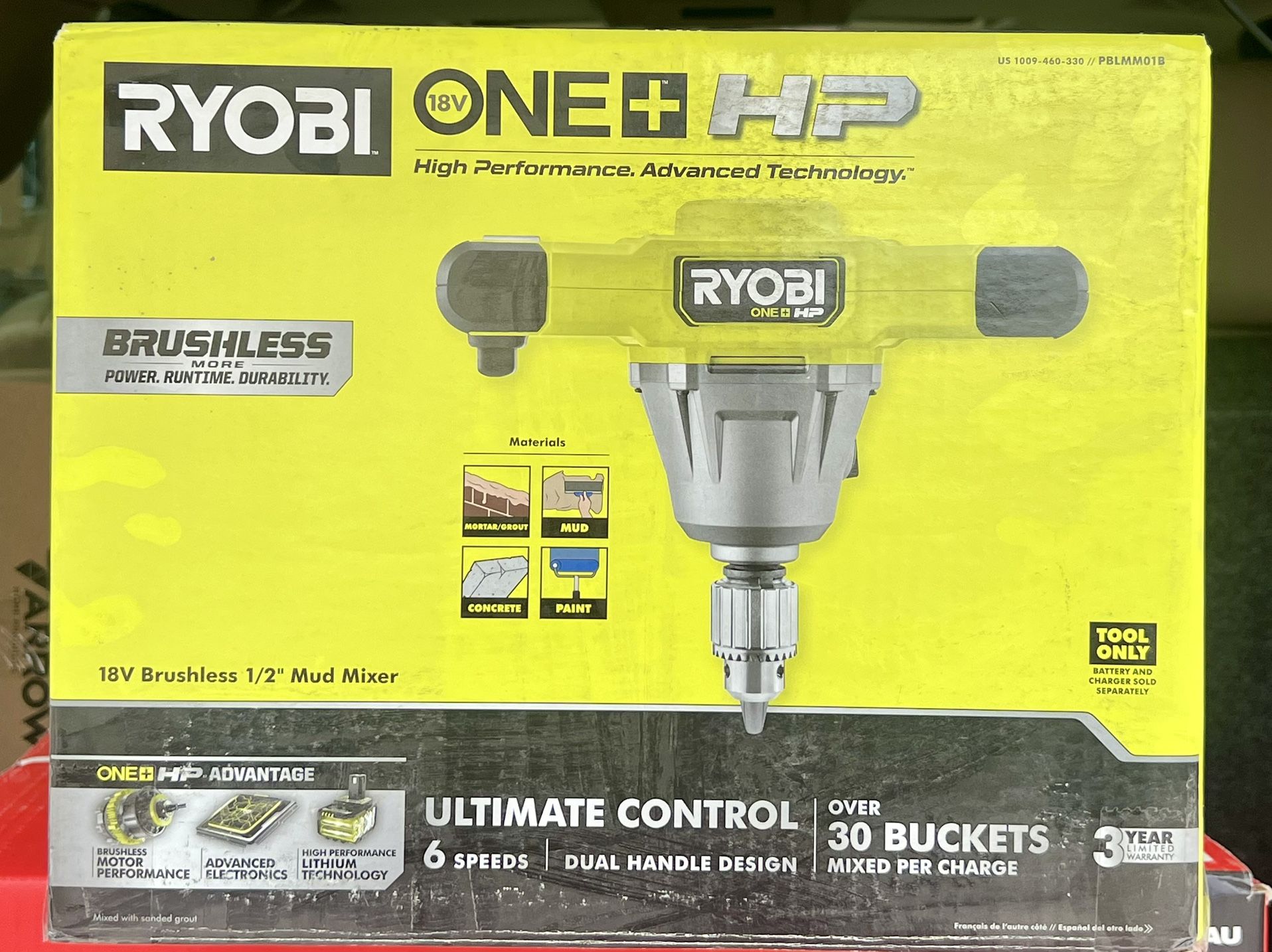ONE+ 18V HP 1/2 in. Mud Mixer (Tool Only)