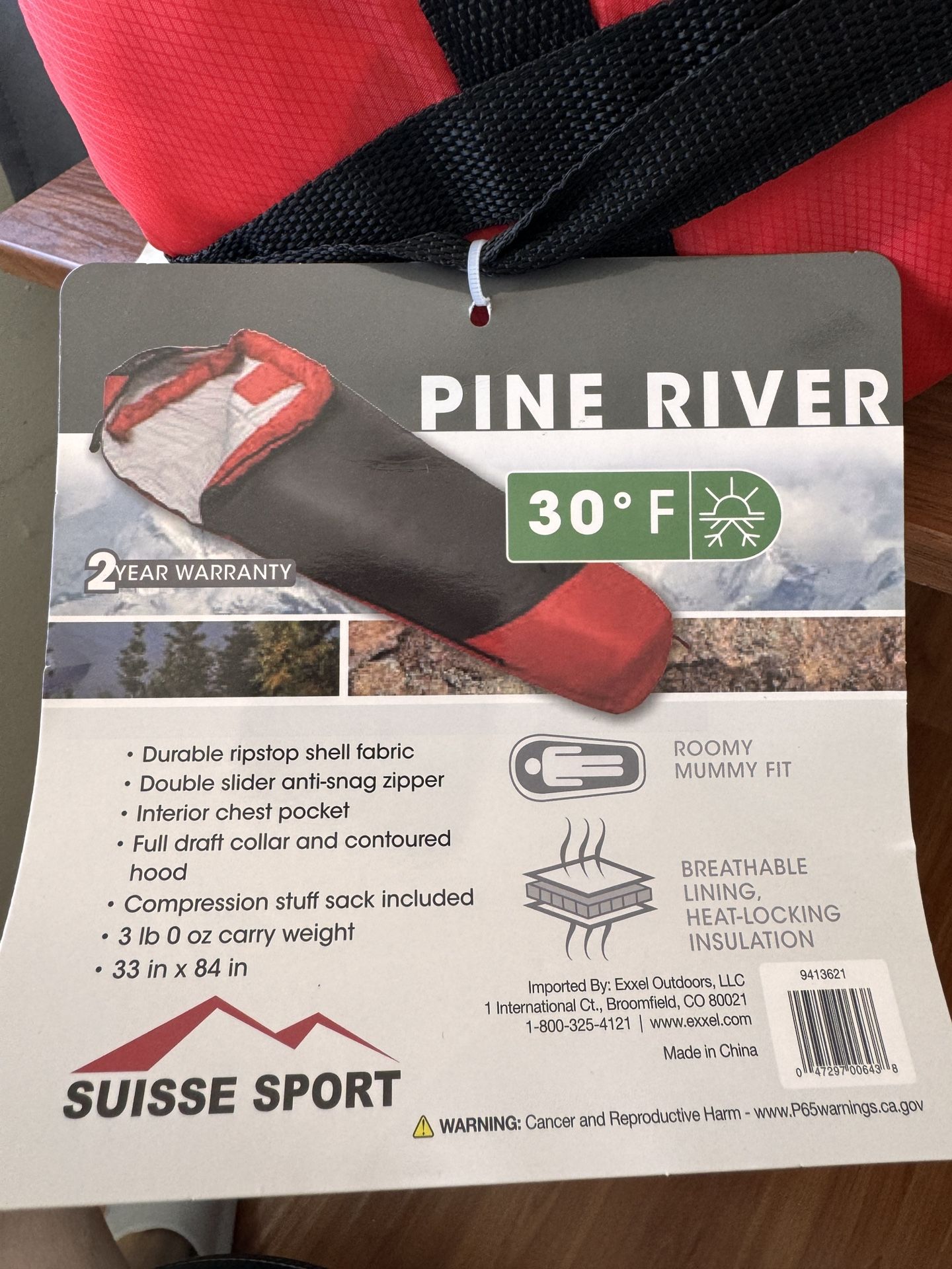pine river suisse sport sleeping bag