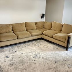 Crate And Barrel 2pc Sectional Sofa