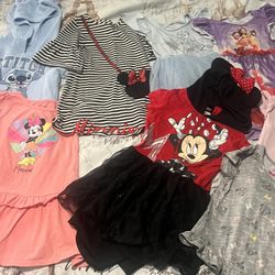 Minnie Mouse And Disney Dresses Size 4t Bundle 