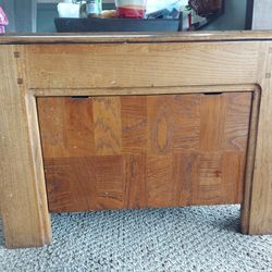 Antique Oak Table With Storage Drawer