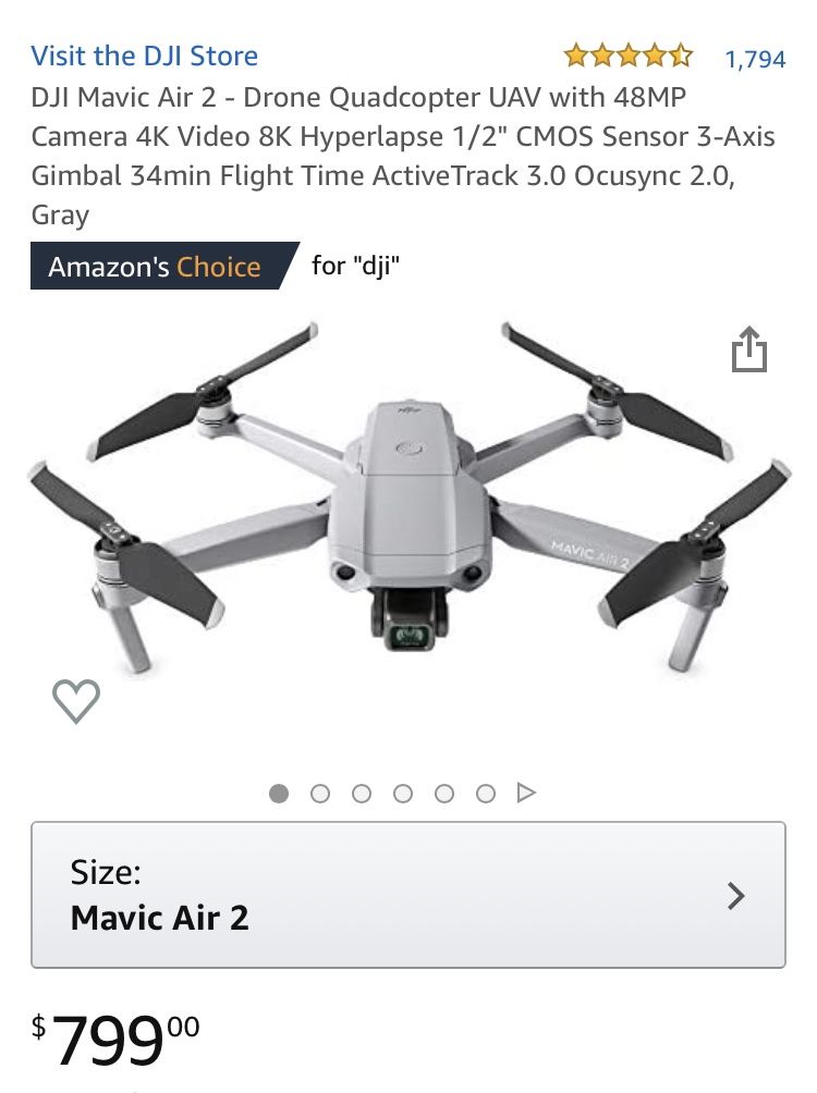 Drone DJI Mavic Air 2 .( New never Open)