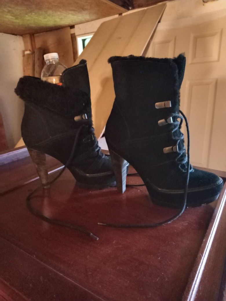 Coach Black Ankle Booties US 8B