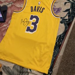 Autographed Lakers Jersey By Anthony Davis 