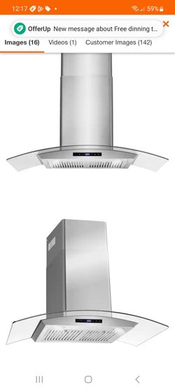 Cosmo 36in glass range hood