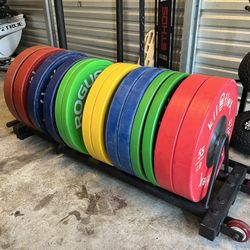 Rogue Fitness & Kiloflex Competition Bumper Plates 570lbs Weights 