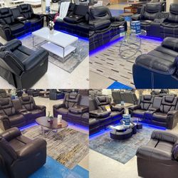 Power Reclining Livingroom Furniture Sectional Couches Sofa Sets Only $54 Today And Pay Later With Or Without Credi 