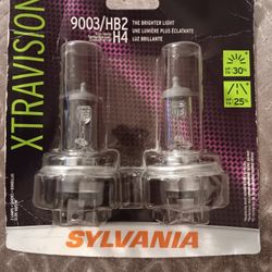 SYLVANIA 9003 XtraVision Halogen Headlight Bulb, 2 Pack