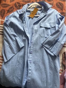 Blue long sleeve shirt