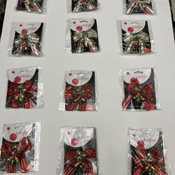 Senario Merry Christmas Bow Light Up Jewelry Pin ( Price each)