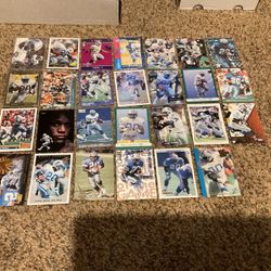 27 Barry Sanders Football Cards With Inserts Detroit Lions Legend HOF 