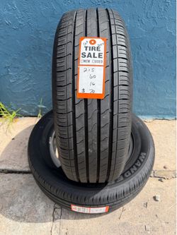 (2) used 215 60 16 MRF TIRES.