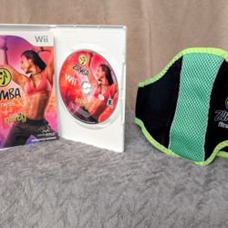 Nintendo Wii Zumba Fitness Game & Zumba Fitness Belt Bundle