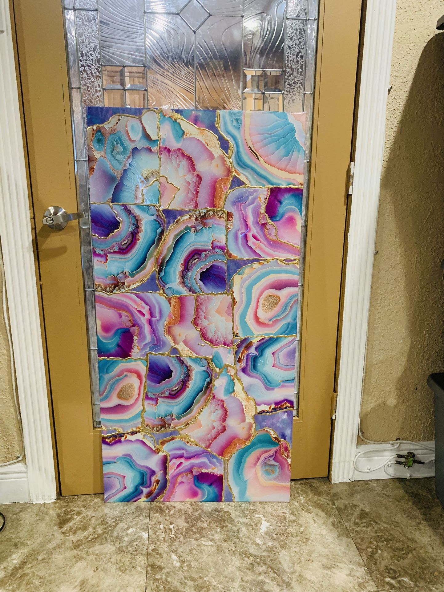 2x4’ Wall Art Geode, Agate