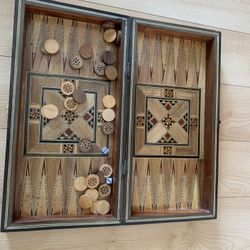 Beautiful Artisanal Backgammon Set 