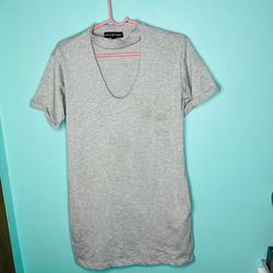 Gray T-shirt Dress