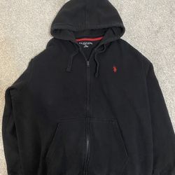 Ralph Lauren Polo Black Red Logo Hoodie Sweater 