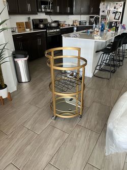 Tiered Glass/Mirrored panel Minibar.