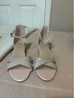 Pink low heels