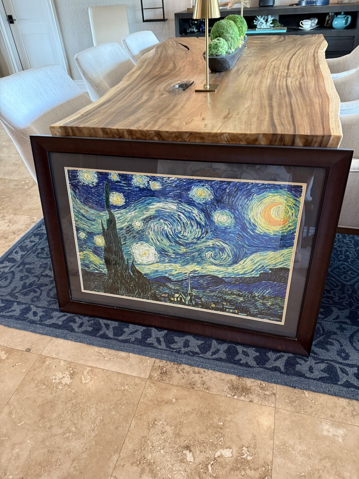 Framed Starry Night Print, 42x30