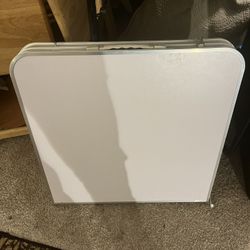 White Fold Up Table