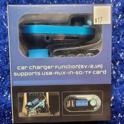 Brand new Bluetooth FM Transmitter , Car Aux Bluetooth and USB Bluetooth compatible with any car stereo Bz4