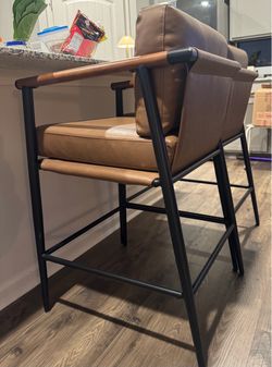 Modern Counter Height Bar Stool with Arms