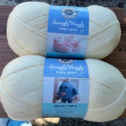 Loops & Threads Snuggly Wuggly Baby Sport Yarn $5 Each Antique White 