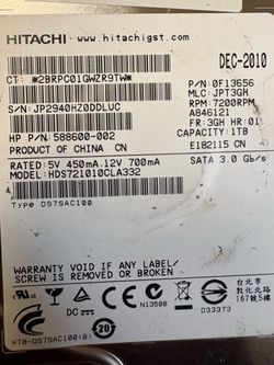 Computer hard drive