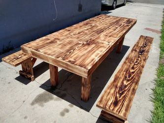 Burnt style table