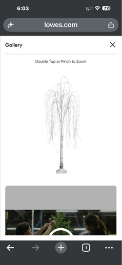 Nearly Naturual Weeping Willow LED tree light