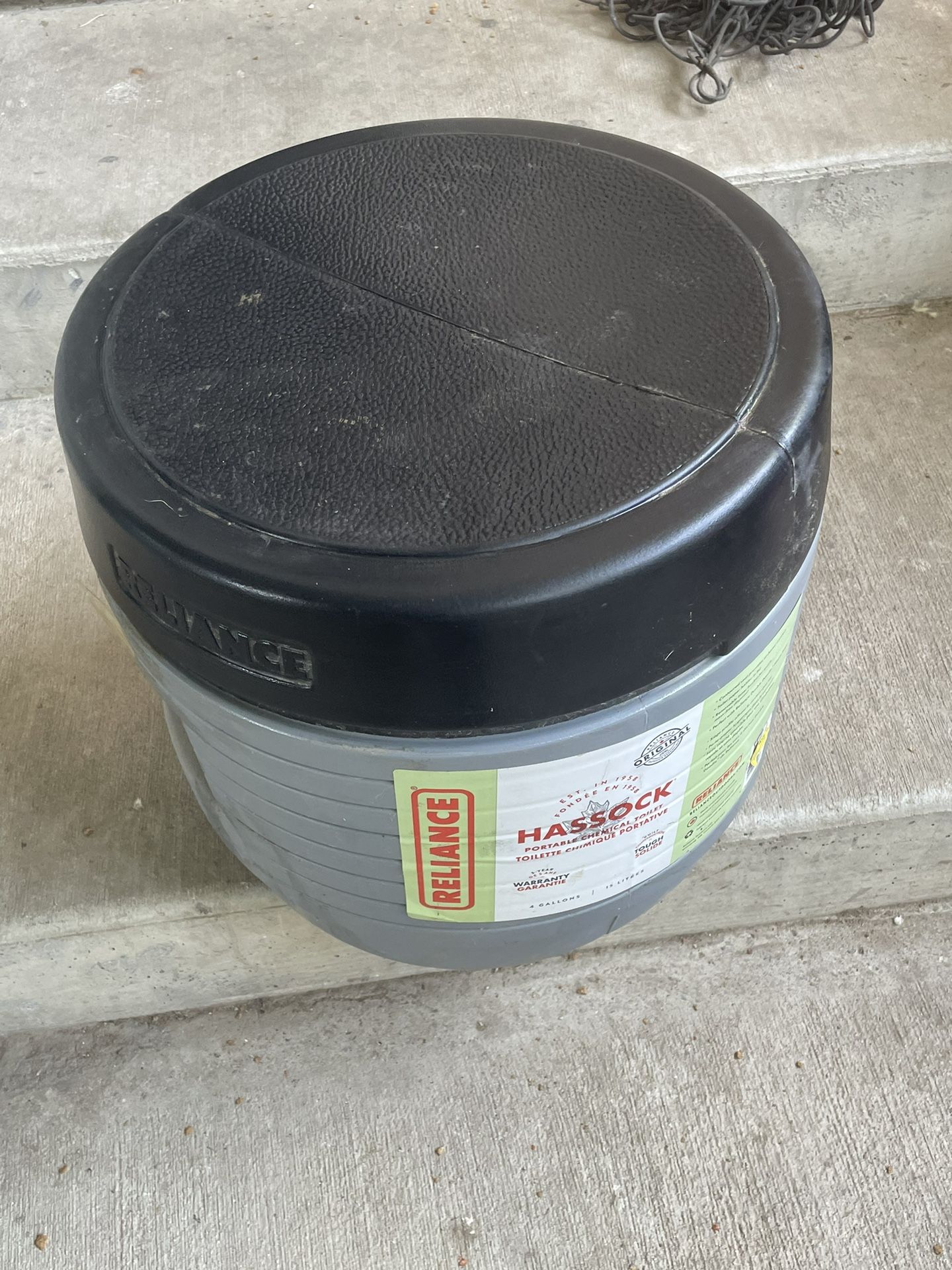 Hassock portable toilet deals