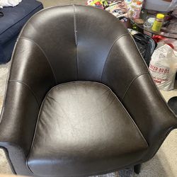 Brown Leather Chair OBO
