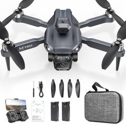 Brand new Drone with Brushless Motor 1080P HD Camera for Beginners Adults, M°max Foldable FPV Drone 2 Batteries with One Button Take Off, Headless Mod